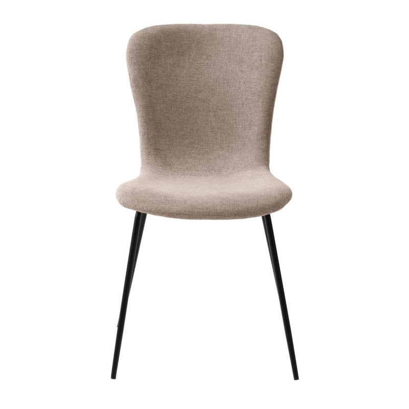 Delta Spisebordsstol Sand, 47,5x56x85 cm, Sæt af 2