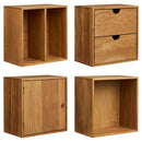 House Nordic - Townsville Væghylder – Sæt af 4 stk. i Natur Eg