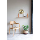 House Nordic - Forno Hylde - natur træ,  m. brune læderstropper 80x20 cm