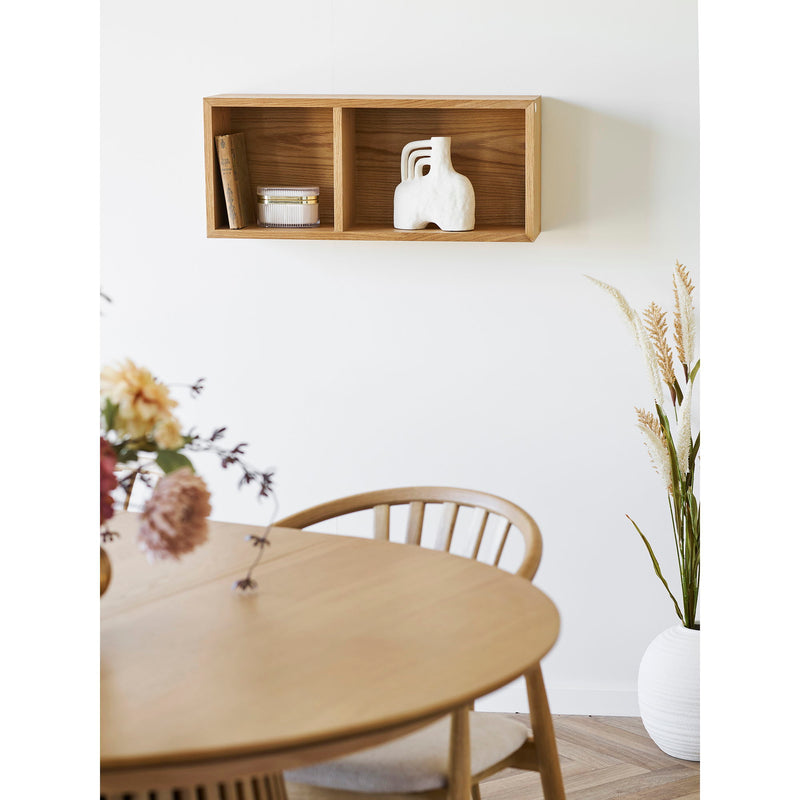 Oshawa Væghylde, egefiner 71x20x30cm