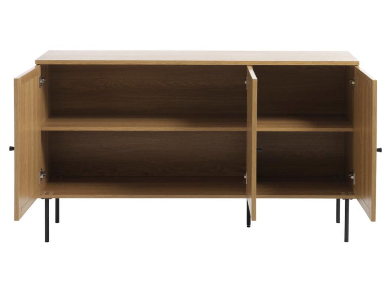 Pensacola Skænk, Egetræs-Look, 140x40x80 cm