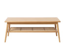 Barrali Sofabord - Natur Eg - Nordisk Design - 45x120x60 cm - Bolig og Haven