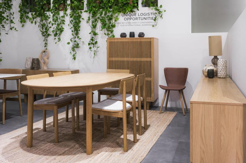 Gallina Spisebord, Natur Eg, 100x190-280x75 cm