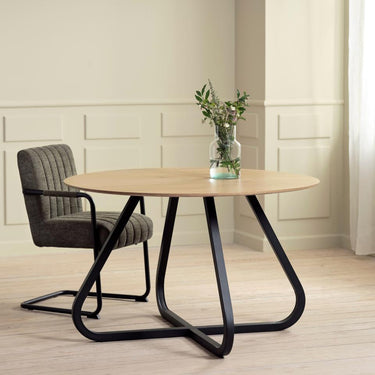 Cesura spisebord, Ø120 cm, eg melamin