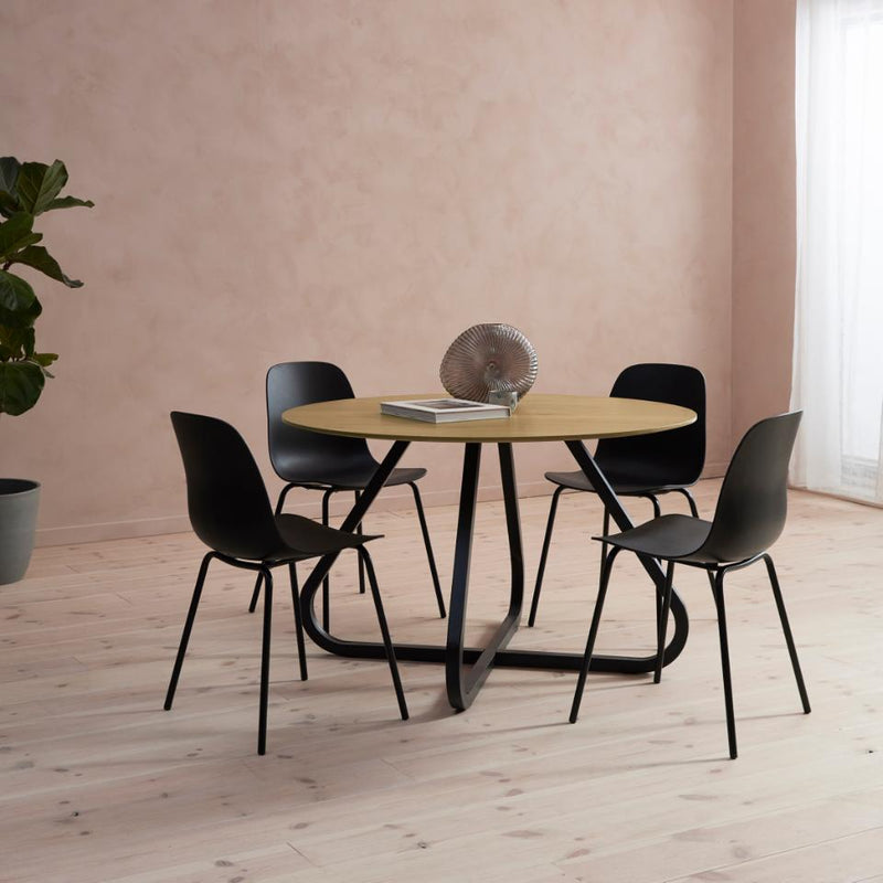 Cesura spisebord, Ø120 cm, eg melamin