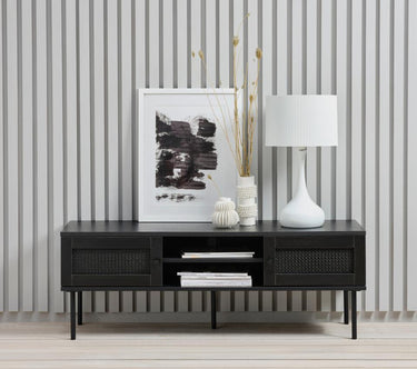 Pensacola TV-Bord, Sort, 120x40x43 cm
