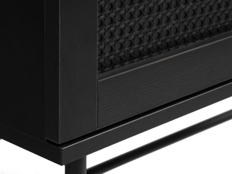 Pensacola Sidebord, Sort Melamin, 45x45x70 cm, 1 Skuffe