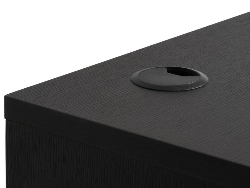 Pensacola Skrivebord, Sort Melamin, 120x60x76 cm