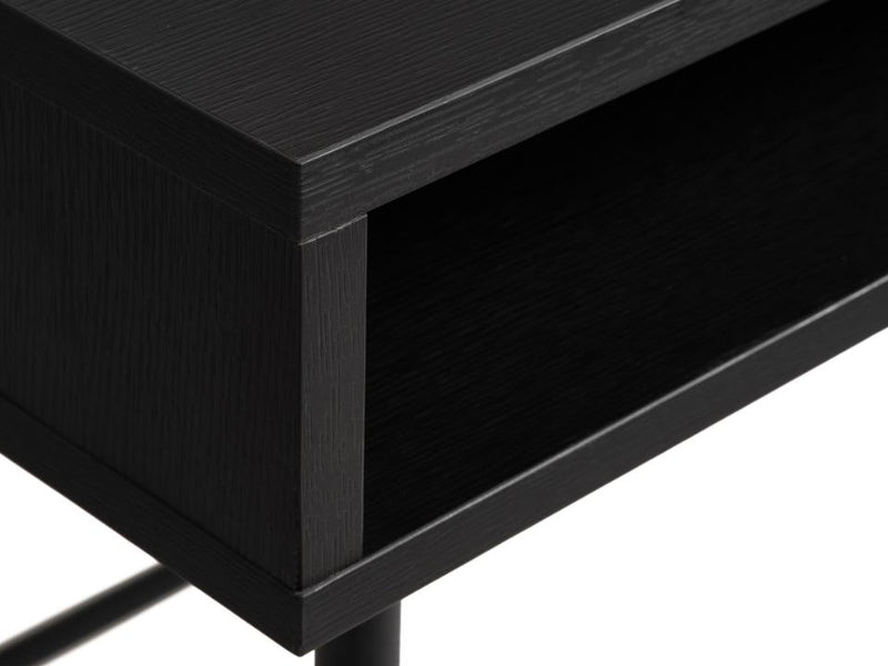 Pensacola Skrivebord, Sort Melamin, 120x60x76 cm