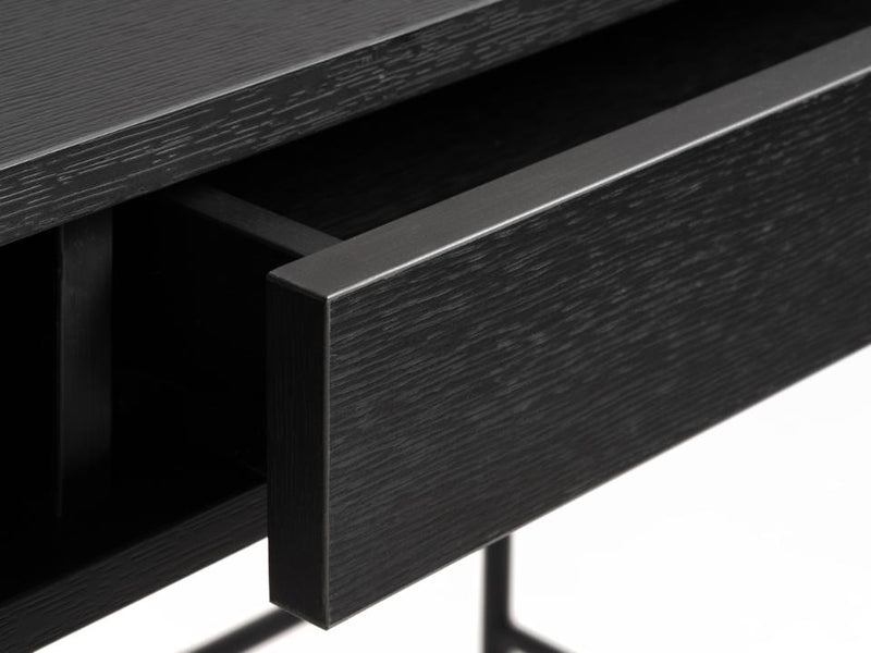 Pensacola Skrivebord, Sort Melamin, 120x60x76 cm