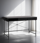 Pensacola Skrivebord, Sort Melamin, 120x60x76 cm