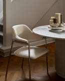 Nordal - ALBERT stol – råhvid – B56 × D59 × H84 cm