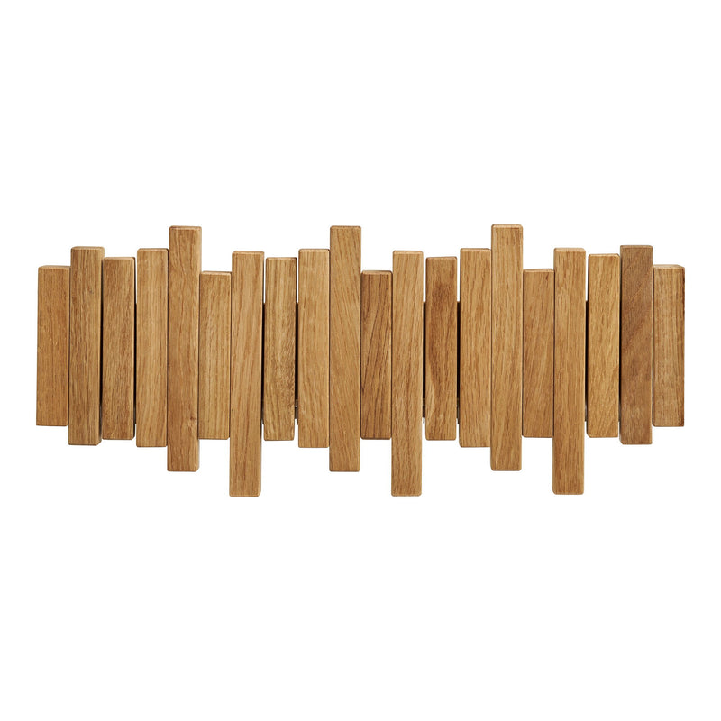 Caltra Knagerække, egetræ, 4 knager, 40x18x3 cm