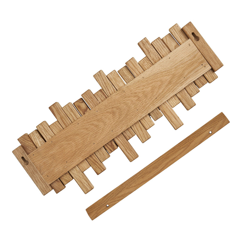 Caltra Knagerække, egetræ, 4 knager, 40x18x3 cm