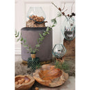 San Marino Waterdrop - Vanddråbe skål i glas med træfod h15-20 cm