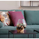 San Marino Waterdrop - Vanddråbe skål i glas med træfod h15-20 cm