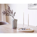 Lysestage fra House Nordic i brun / Hvid - billede 3