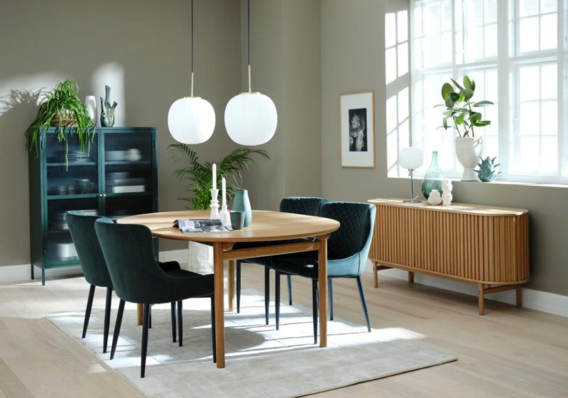 Carno Spisebord - Naturlig Eg med Udtræk,190-235x100x74cm