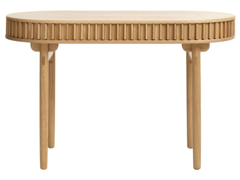 Carno Skrivebord - Naturlig Eg med opbevaring, 120x60x75cm