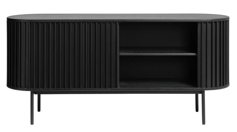 Siena Skænk, Sort Eg, 160x45x73 cm