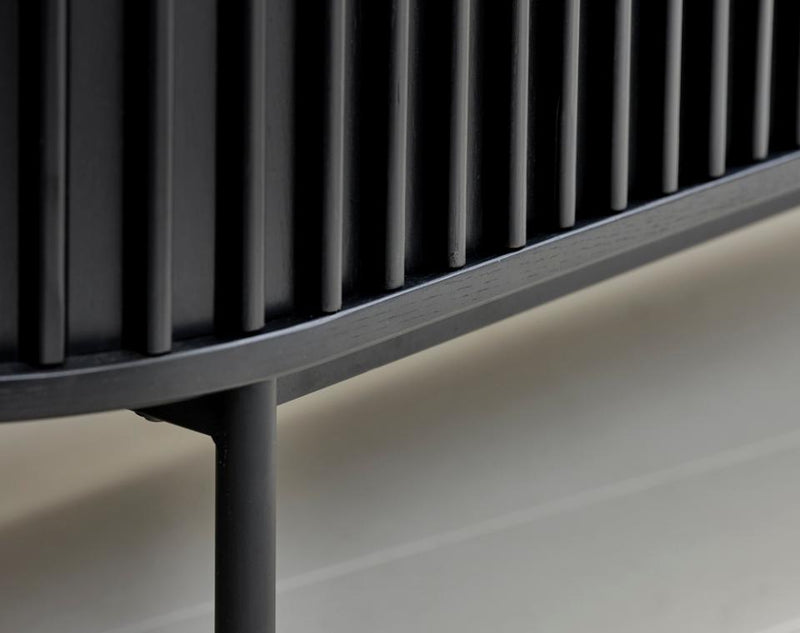 Siena Skænk, Sort Eg, 160x45x73 cm