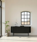 Siena Skænk, Sort Eg, 160x45x73 cm