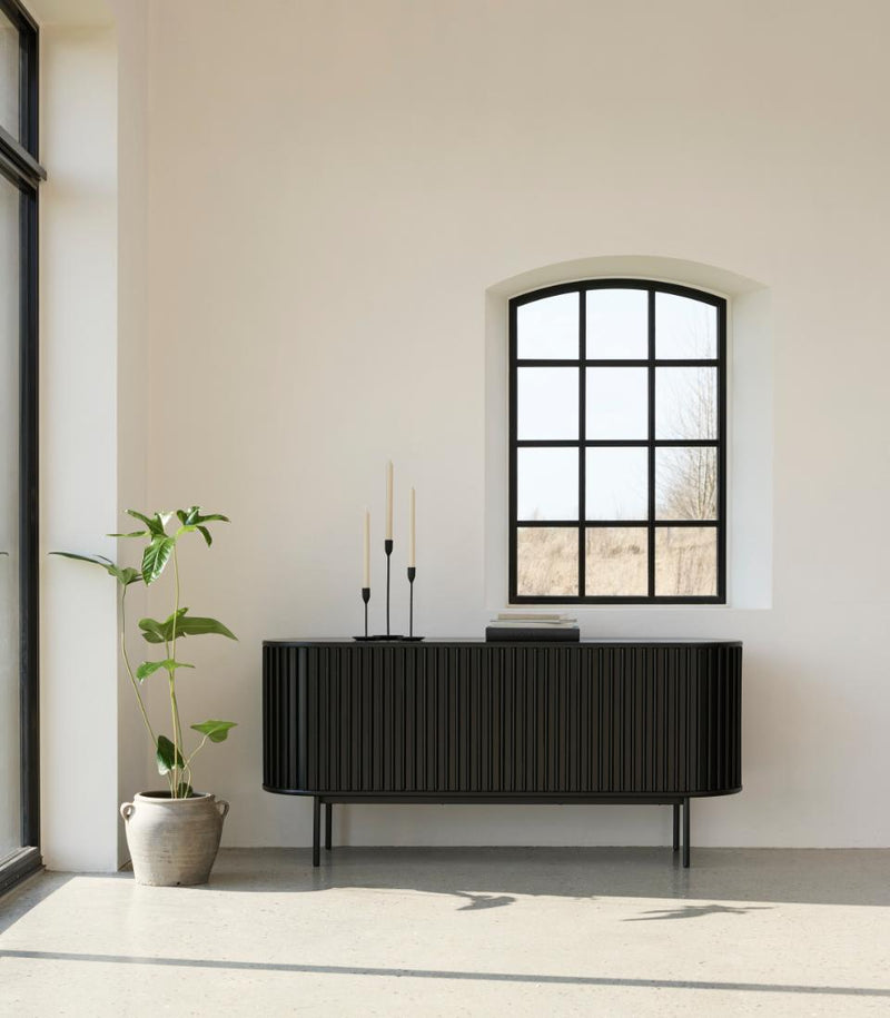 Siena Skænk, Sort Eg, 160x45x73 cm