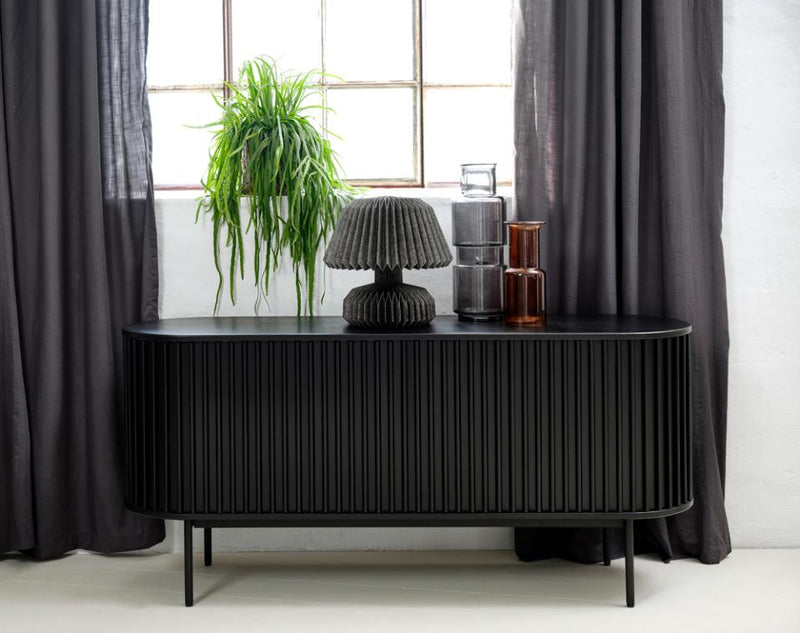 Siena Skænk, Sort Eg, 160x45x73 cm