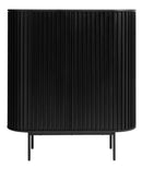 Siena Højskab, Sort Eg, 110x45x125 cm