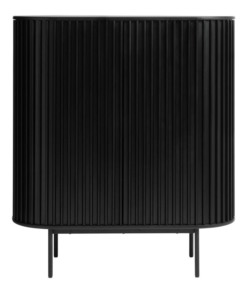 Siena Højskab, Sort Eg, 110x45x125 cm