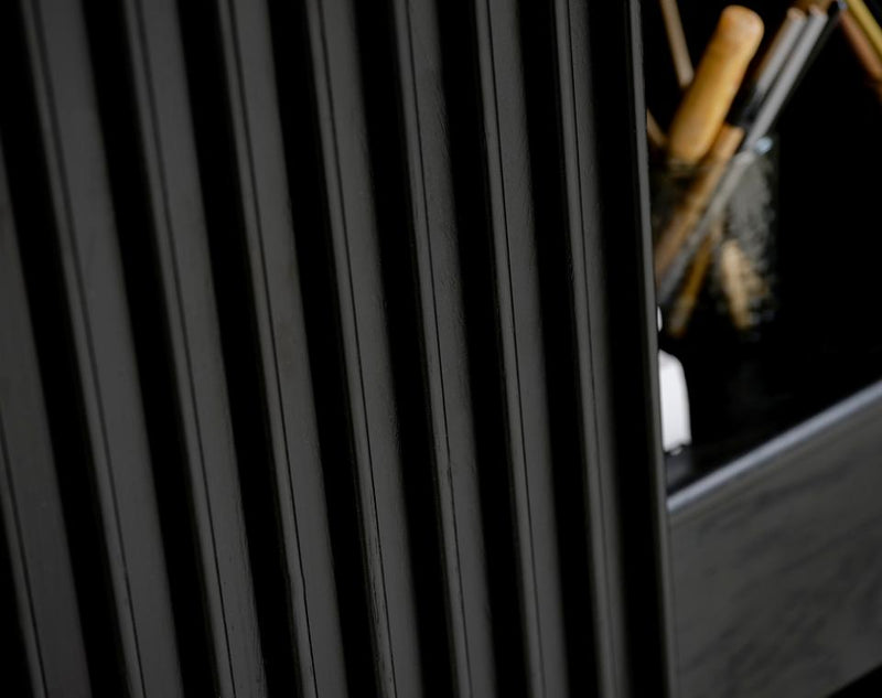 Siena Højskab, Sort Eg, 110x45x125 cm