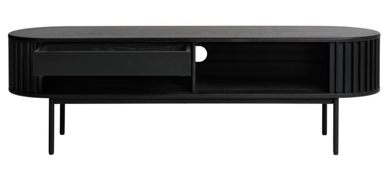 Siena TV-Bord, Sort Eg, 160x45x48 cm