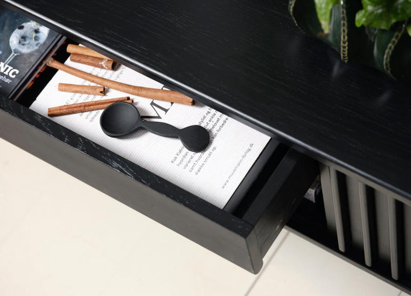 Siena TV-Bord, Sort Eg, 160x45x48 cm