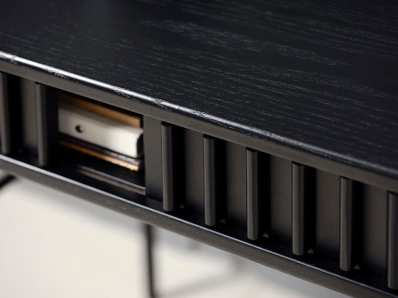 Siena Skrivebord, Sort Eg, 120x60x75 cm