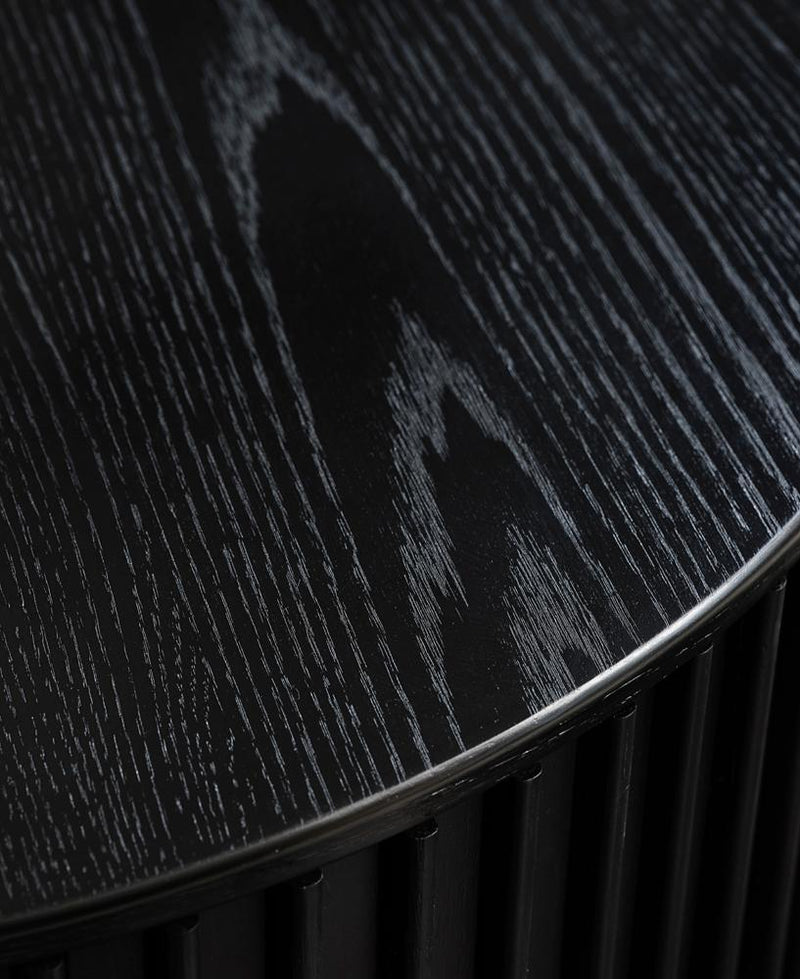 Siena Sofabord, Sort Eg Ø85x45 cm