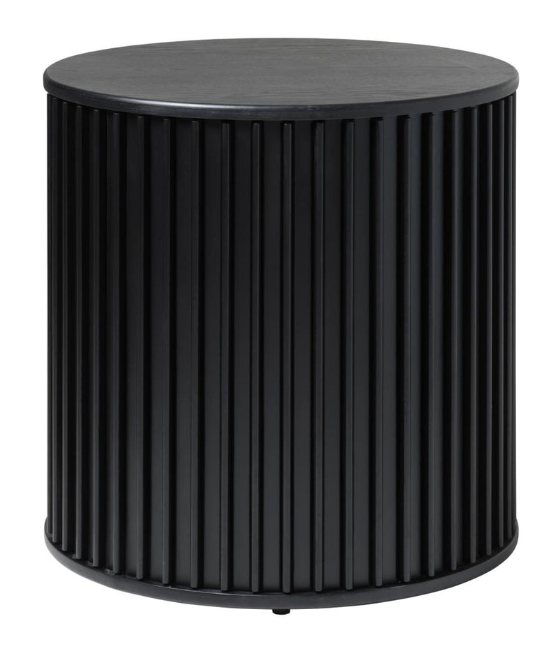 Siena Sidebord, Sort Eg, Ø60x60 cm