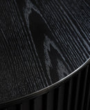 Siena Sidebord, Sort Eg, Ø60x60 cm