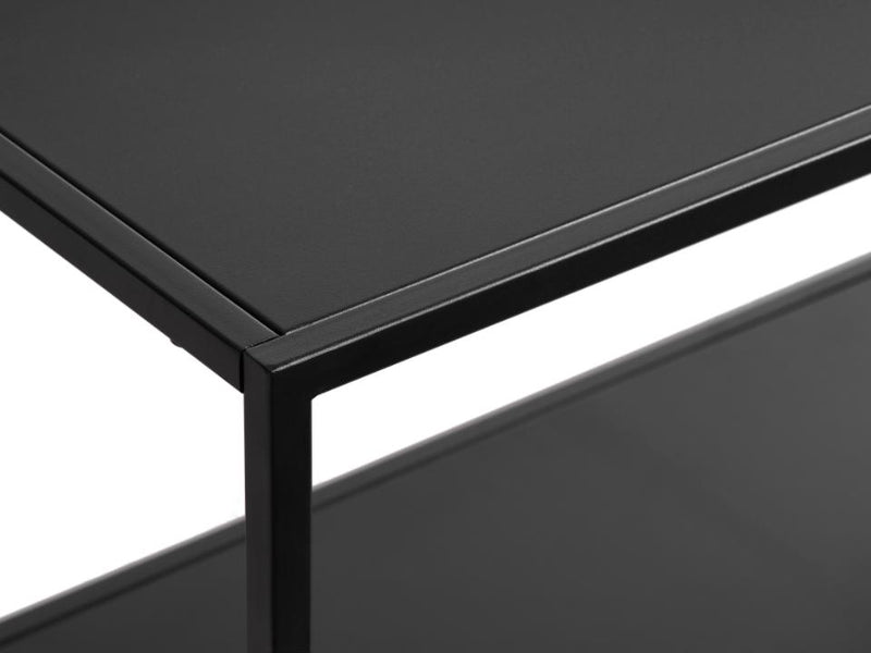 Malibu Bogreol, Sort metal, 80x35x138 cm