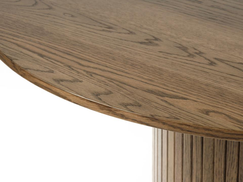 Nola Rundt Spisebord, Røget Eg, Ø120x75 cm