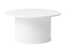 Nola Sofabord, Hvid, Ø90x45 cm
