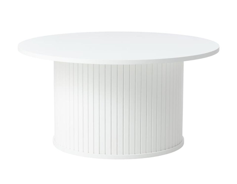 Nola Sofabord, Hvid, Ø90x45 cm