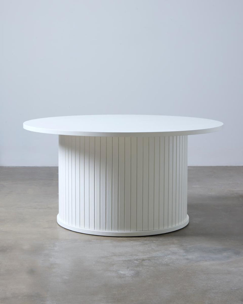 Nola Sofabord, Hvid, Ø90x45 cm