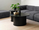 Nola Sofabord, Sort, Ø90x45 cm