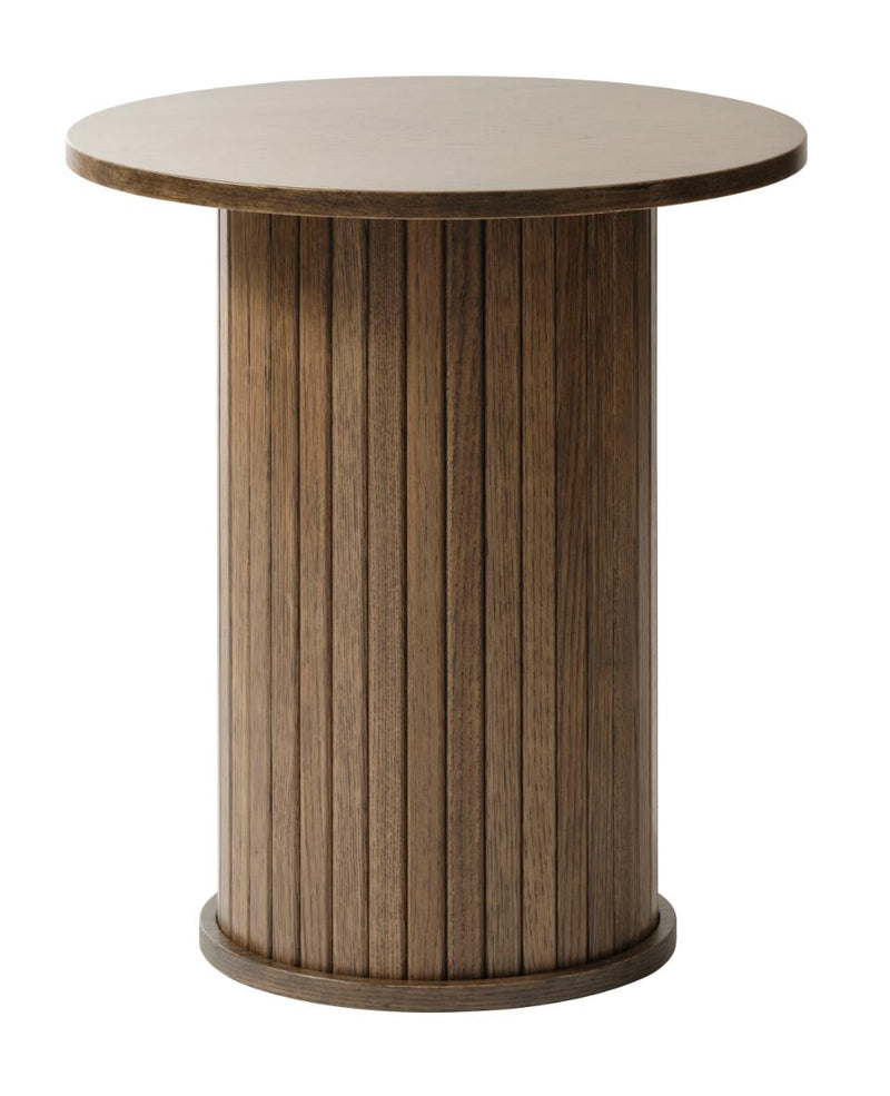 Nola Søjlebord, Røget Eg, Ø50x55 cm