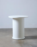 Nola Søjlebord, Hvid, Ø50x55 cm