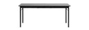 Savona Spisebord, Sort Eg, 180x95x75 cm, udtrækkeligt