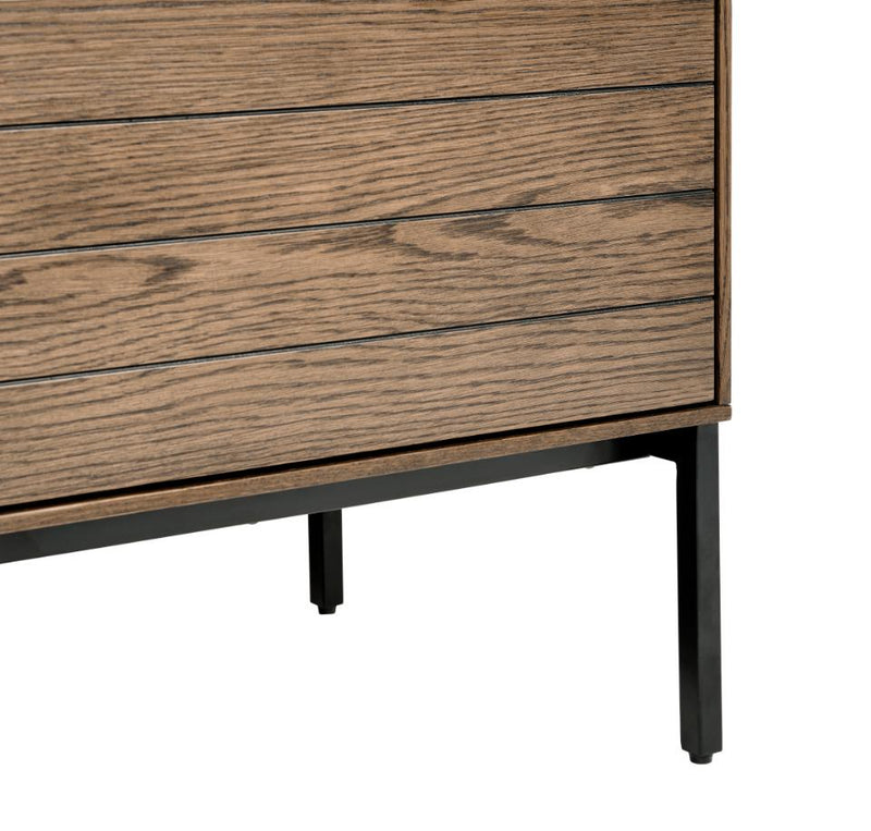 Modica Skab, Røget Eg, 122x45x132 cm