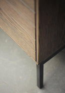 Modica Skab, Røget Eg, 122x45x132 cm