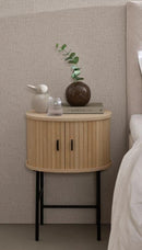 Nola sengebord, Natur Eg, 50x40x70 cm