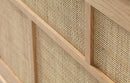 Barrali Skænk - Natur Eg med Rattan - Nordisk Design, 180x80x45cm